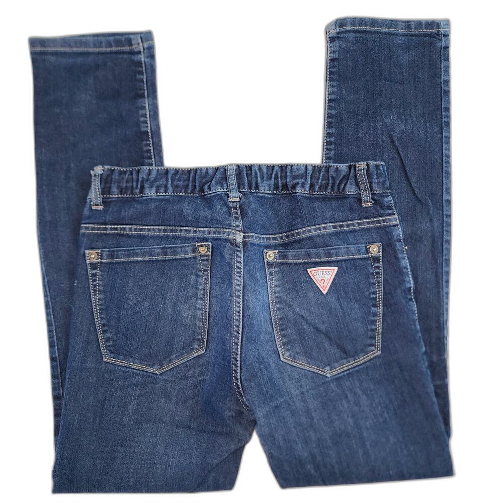 Vintage Guess USA Women's Dark Blue Slim Fit Straight Leg Jeans Sz Small